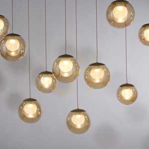 PURE POPUP 2590-97 Hnědé závěsné svítidlo s 13 LED diodami small 6