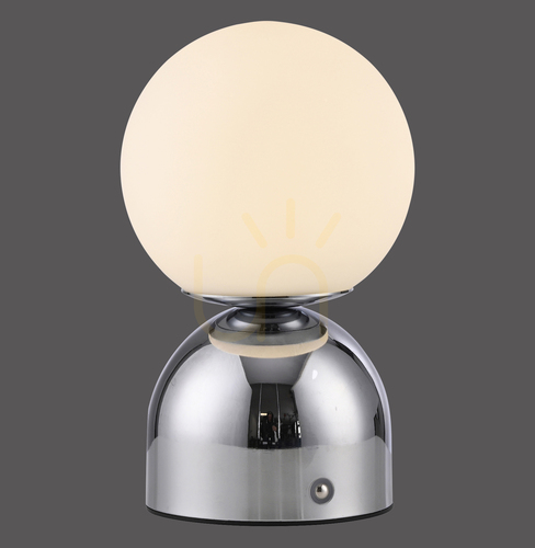 Kontrola RUDI 19218-17 Chromová stolní lampa, 1xLED