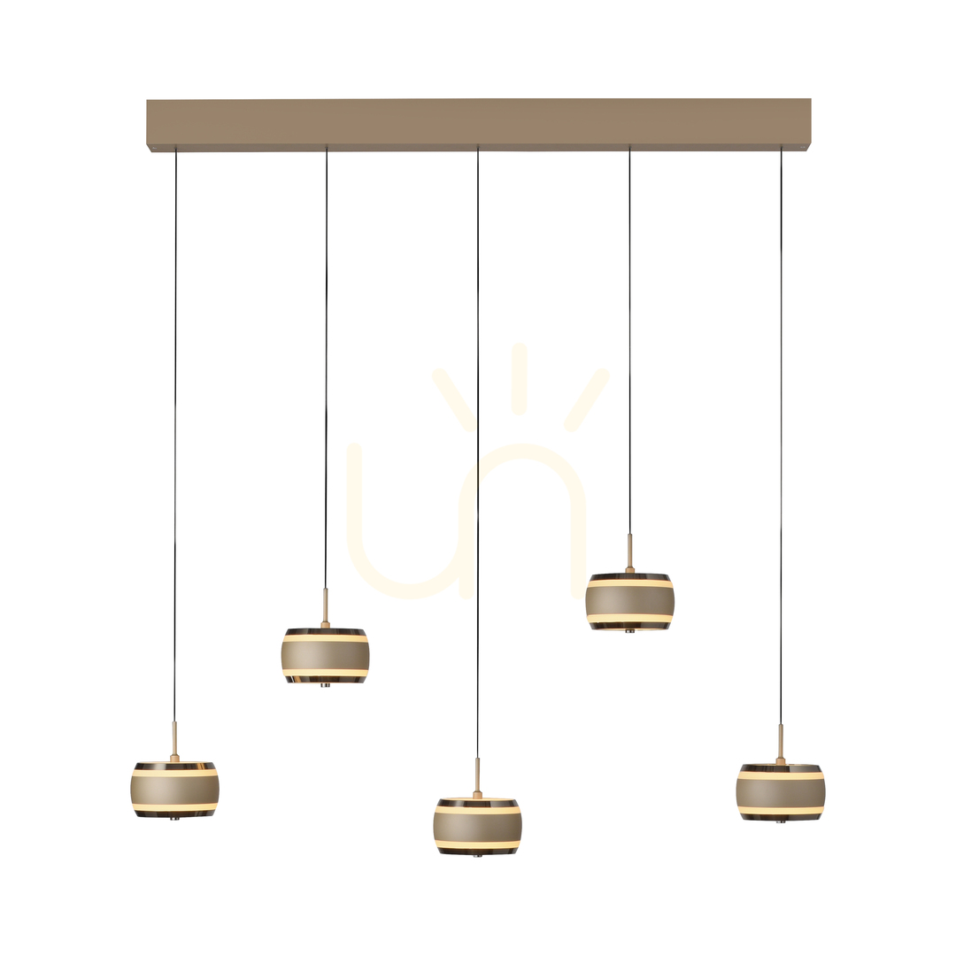 Zobrazit PURE FALLING RINGS 2504-97 Hnědé závěsné svítidlo s 5 LED diodami PURE FALLING RINGS 2504-97 Hnědé závěsné svítidlo s 5 LED diodami