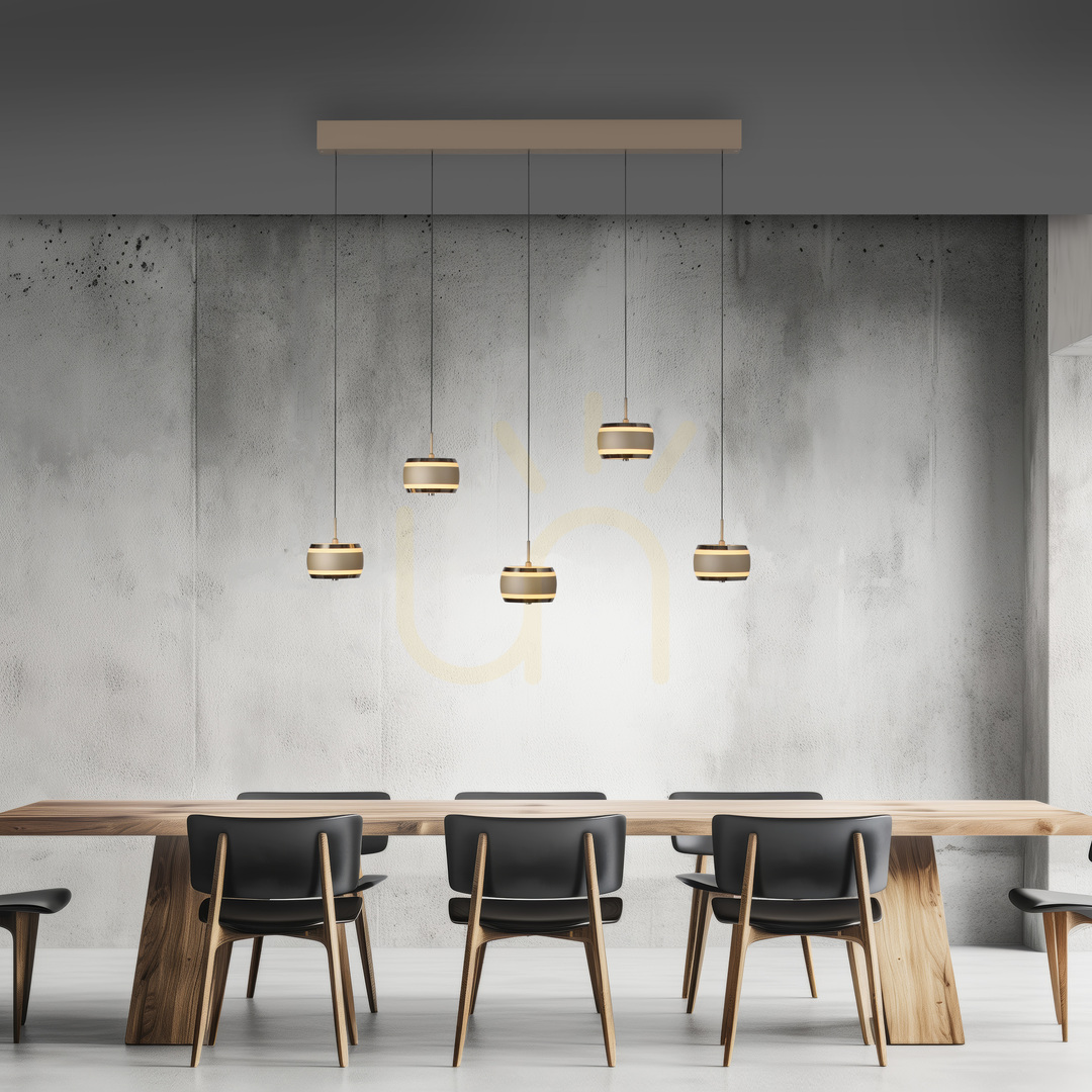 Zobrazit PURE FALLING RINGS 2504-97 Hnědé závěsné svítidlo s 5 LED diodami PURE FALLING RINGS 2504-97 Hnědé závěsné svítidlo s 5 LED diodami