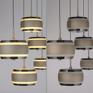 PURE FALLING RINGS 2504-97 Hnědé závěsné svítidlo s 5 LED diodami 6 PURE FALLING RINGS 2504-97 Hnědé závěsné svítidlo s 5 LED diodami small 6