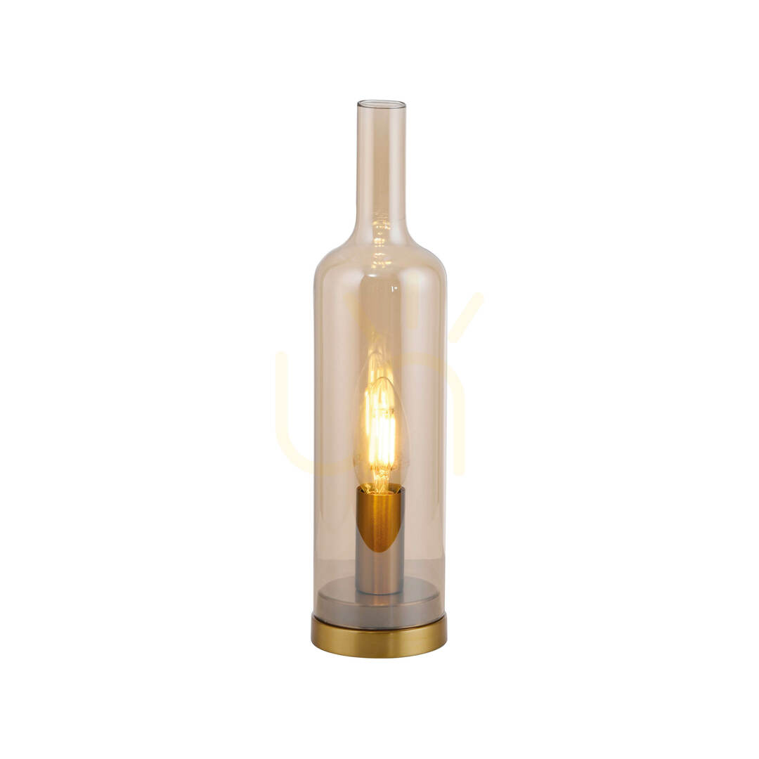 Náhled Stolní lampa BOTTLE14006-27, jantarová, 1xE14 Stolní lampa BOTTLE14006-27, jantarová, 1xE14