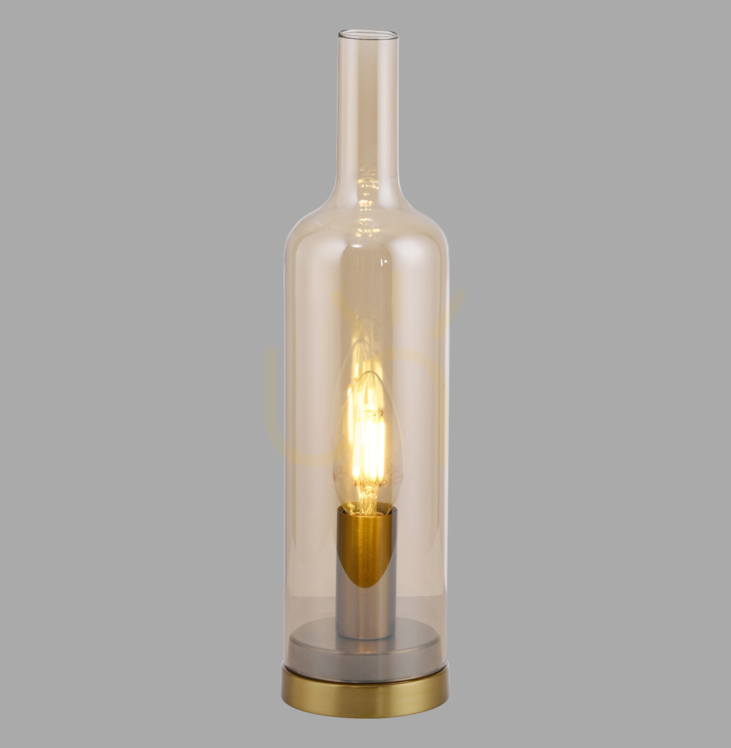 Kontrola Stolní lampa BOTTLE14006-27, jantarová, 1xE14 Stolní lampa BOTTLE14006-27, jantarová, 1xE14