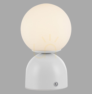 Stolní lampa RUDI 19218-16, bílá, 1xLED small 0
