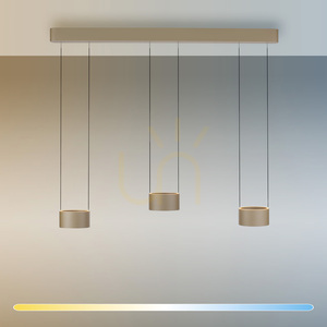 PURE CLIPSE 2473-97 Hnědé závěsné svítidlo s 6 LED diodami small 2