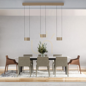 PURE CLIPSE 2473-97 Hnědé závěsné svítidlo s 6 LED diodami small 4