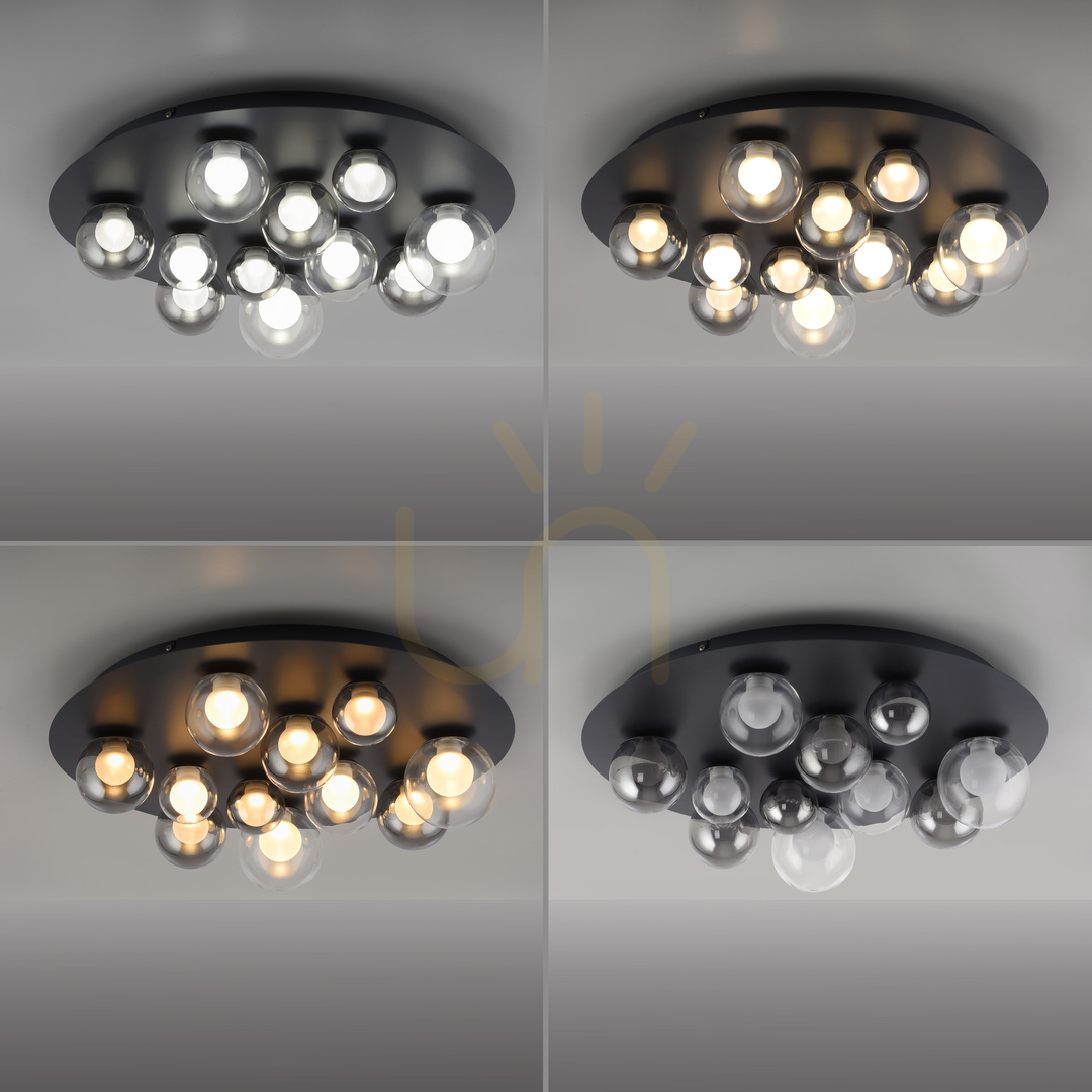 Kontrola Stropní svítidlo PURE POPUP 6588-15, šedé, 11 LED diod Stropní svítidlo PURE POPUP 6588-15, šedé, 11 LED diod