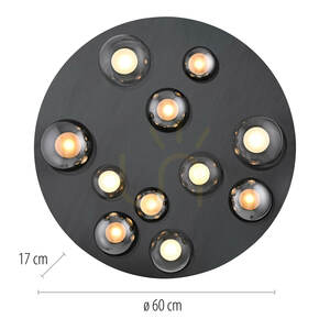 Stropní svítidlo PURE POPUP 6588-15, šedé, 11 LED diod 9 Stropní svítidlo PURE POPUP 6588-15, šedé, 11 LED diod small 9