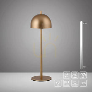 Stolní lampa BELLIS 19244-12, zlatá, 1xLED 1 Stolní lampa BELLIS 19244-12, zlatá, 1xLED small 1