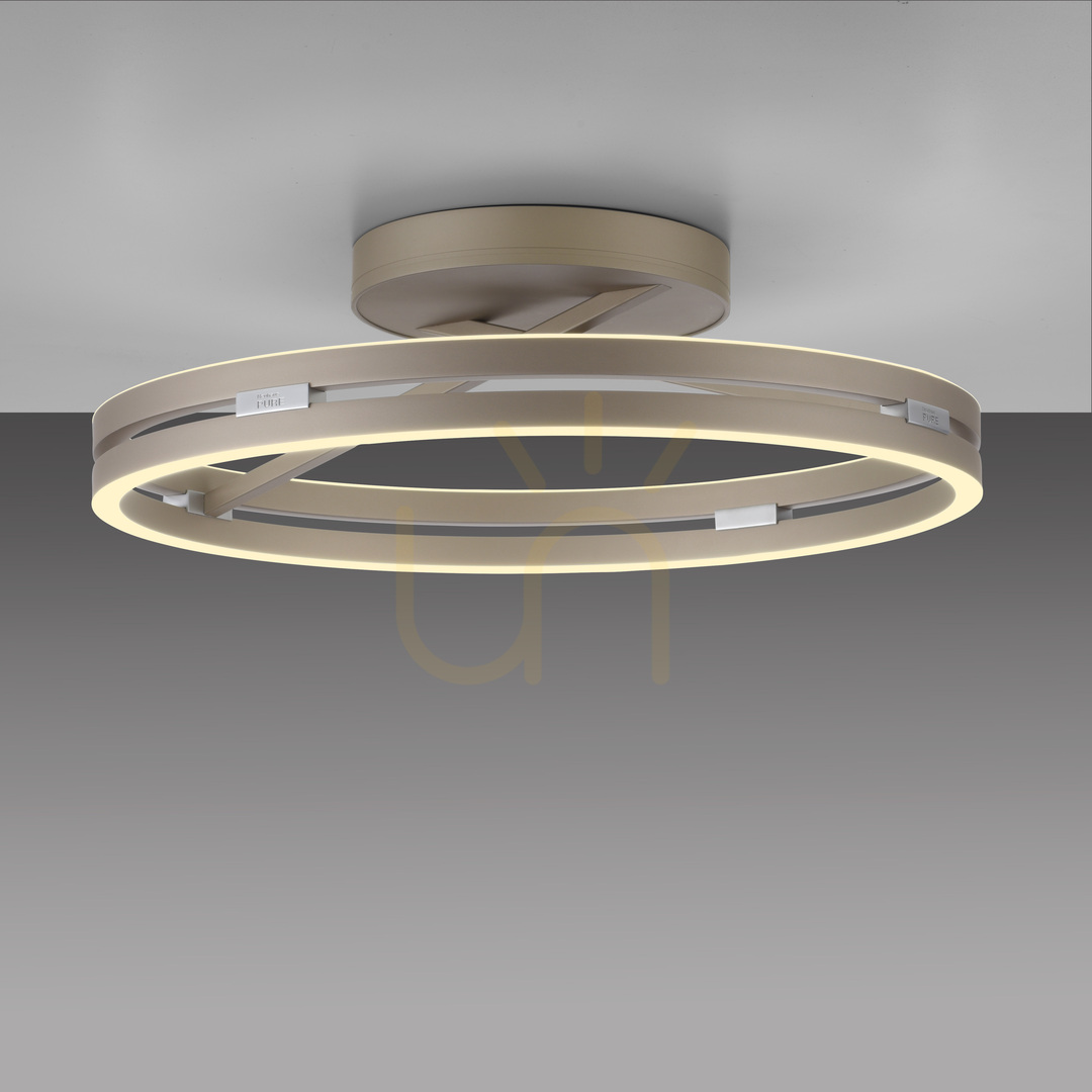 Pohled PURE LOOP 6552-97 Hnědé stropní svítidlo, 2xLED PURE LOOP 6552-97 Hnědé stropní svítidlo, 2xLED