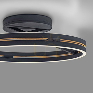 PURE LOOP 6552-18 Černé stropní svítidlo, 2xLED 1 PURE LOOP 6552-18 Černé stropní svítidlo, 2xLED small 1