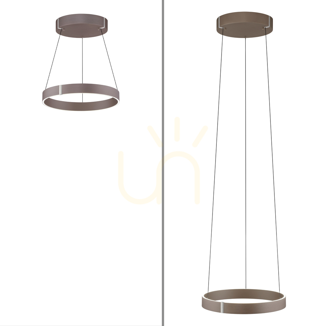 Náhled PURE E-CLIPSE 2560-34 Hnědé závěsné svítidlo s 2 LED diodami PURE E-CLIPSE 2560-34 Hnědé závěsné svítidlo s 2 LED diodami