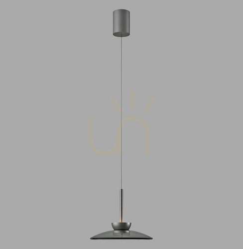 Kontrola PURE MOON 2191-15 Šedé závěsné svítidlo s 2 LED diodami