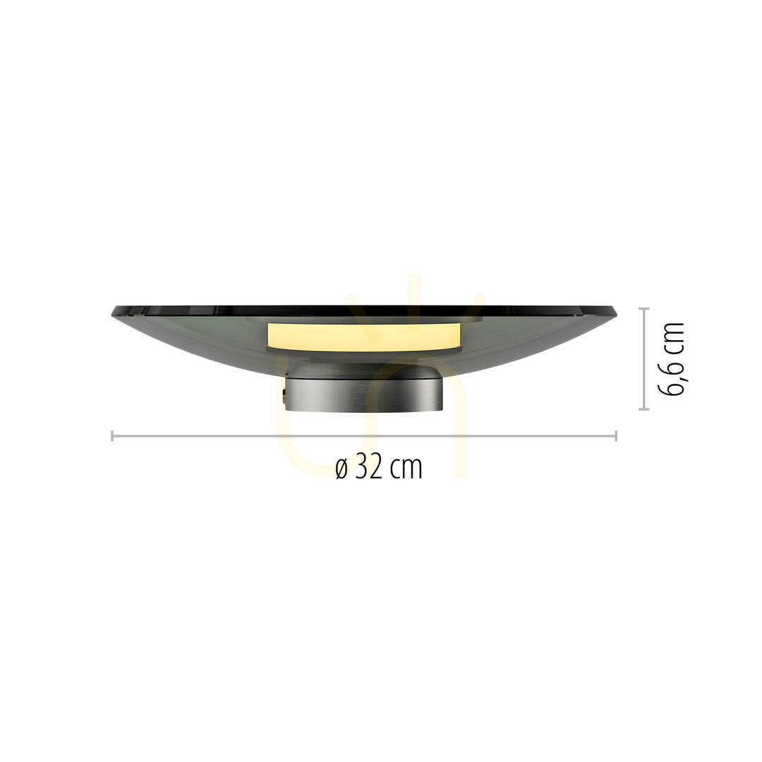 Kontrola Stolní lampa PURE MOON 4594-15, šedá, 1xLED Stolní lampa PURE MOON 4594-15, šedá, 1xLED