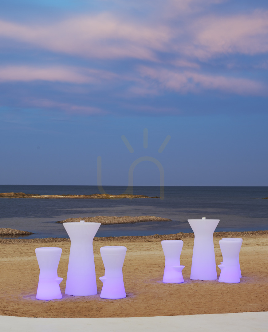 Náhled CORFU 3162 Bílá zahradní židle, 1xLED CORFU 3162 Bílá zahradní židle, 1xLED