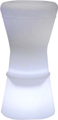 Kontrola CORFU 3162 Bílá zahradní židle, 1xLED