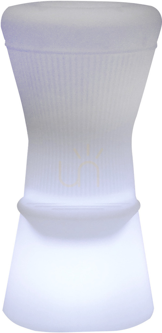 Kontrola CORFU 3162 Bílá zahradní židle, 1xLED CORFU 3162 Bílá zahradní židle, 1xLED