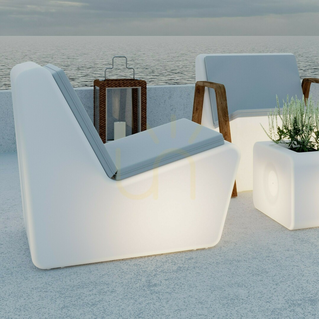 Zobrazit TARIDA SIT 3159 Bílá zahradní židle s 1 LED světlem TARIDA SIT 3159 Bílá zahradní židle s 1 LED světlem
