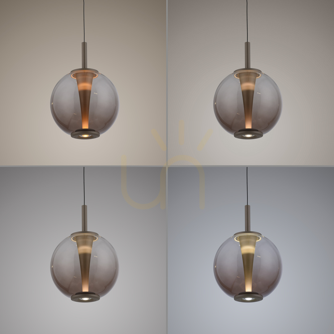 Kontrola Závěsné svítidlo PURE INFINITY 2220-97, hnědé, 1xLED Závěsné svítidlo PURE INFINITY 2220-97, hnědé, 1xLED