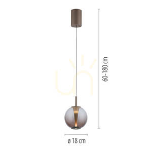 Závěsné svítidlo PURE INFINITY 2220-97, hnědé, 1xLED 7 Závěsné svítidlo PURE INFINITY 2220-97, hnědé, 1xLED small 7