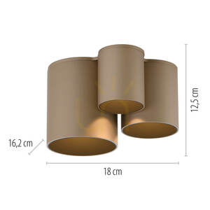 PURE POINT 6750-97 Hnědé stropní svítidlo, 1xLED small 5
