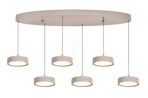 Závěsné svítidlo Aviano VALENSOLE 7062-613, kašmírová barva, 6 LED hlavic small 3