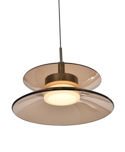 Závěsné svítidlo CREMA Oval se 6 žárovkami, hnědé / kávové stínidlo 7058-621 Aviano small 4
