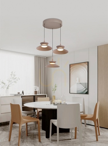 Kontrola Závěsné svítidlo GUBBIO Round Trio, barva Cashmere, 5060-313 Aviano