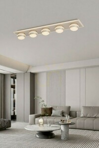 Stropní svítidlo – BIARRITZ Jednoduché stropní svítidlo s 5 žárovkami, barva Cashmere, 9047-613 Aviano small 0