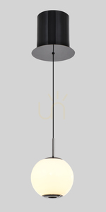 LUBERON Jednoplamenné LED závěsné svítidlo, černý chrom, 6051-105, Aviano small 1