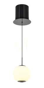 LUBERON Jednoplamenné LED závěsné svítidlo, černý chrom, 6051-105, Aviano small 2