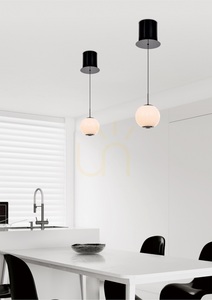 LUBERON Jednoplamenné LED závěsné svítidlo, černý chrom, 6051-105, Aviano small 0