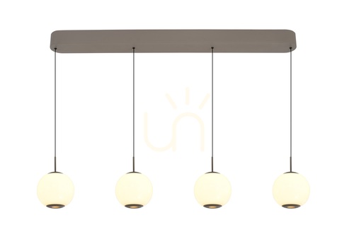 Kontrola LUBERON Cashmere 7051-413 Aviano – 4-světelné rovné LED závěsné svítidlo