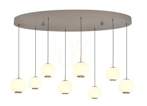 LUBERON Kašmírové oválné závěsné svítidlo s LED diodami ve tvaru osmičky 7051-813 Aviano small 1
