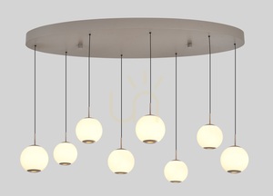 LUBERON Kašmírové oválné závěsné svítidlo s LED diodami ve tvaru osmičky 7051-813 Aviano small 2
