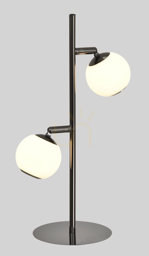 Kontrola LED stojací lampa LUBERON v černém chromovém provedení, 2 žárovky, 8051-205 Aviano