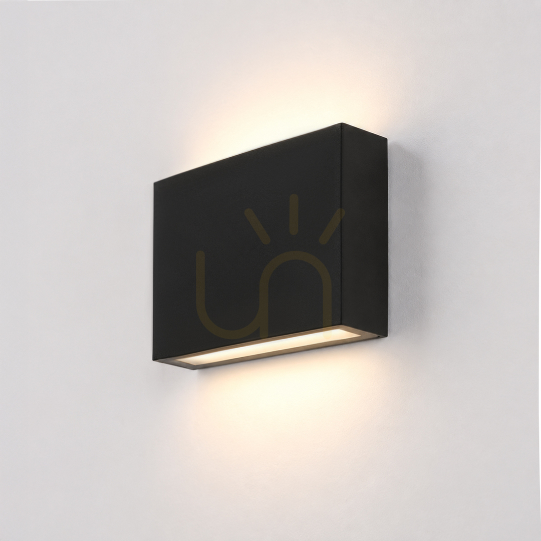 Venkovní nástěnné svítidlo Black Moura s LED diodami