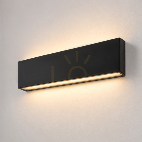 Kontrola Venkovní nástěnné svítidlo Italux Moura OWL-24532-3-BK černé LED 24 W 30 cm
