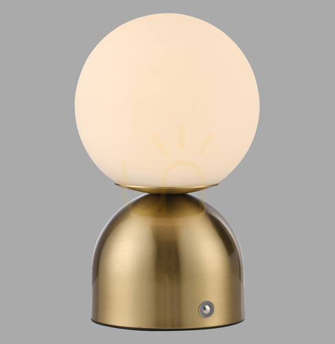 Kontrola Stolní lampa RUDI 19218-12, zlatá, 1xLED