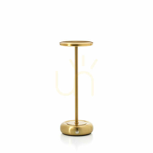 Kontrola Stolní LED lampa BAZAR BIZAR Smooth Operator, mosazná barva, výška 27,5 cm