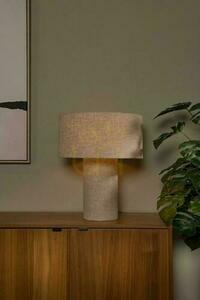 Stolní lampa Lucide LEEROY šedá Japandi len E27 42 cm small 1