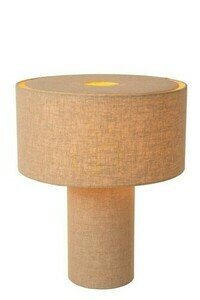Stolní lampa Lucide LEEROY šedá Japandi len E27 42 cm small 0