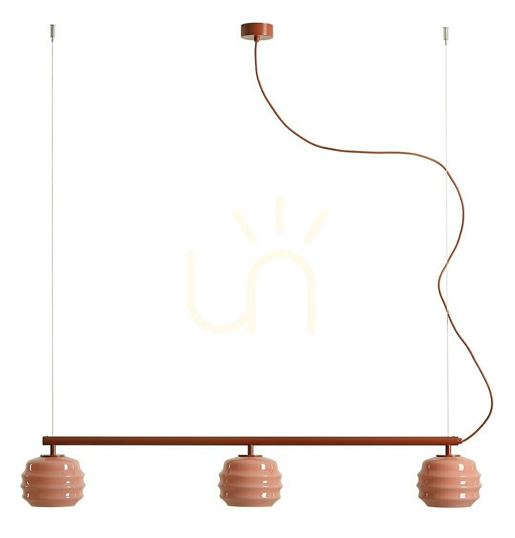 Puff Glaze 3 Terra ALDEX 1160E_24 Pendant Light