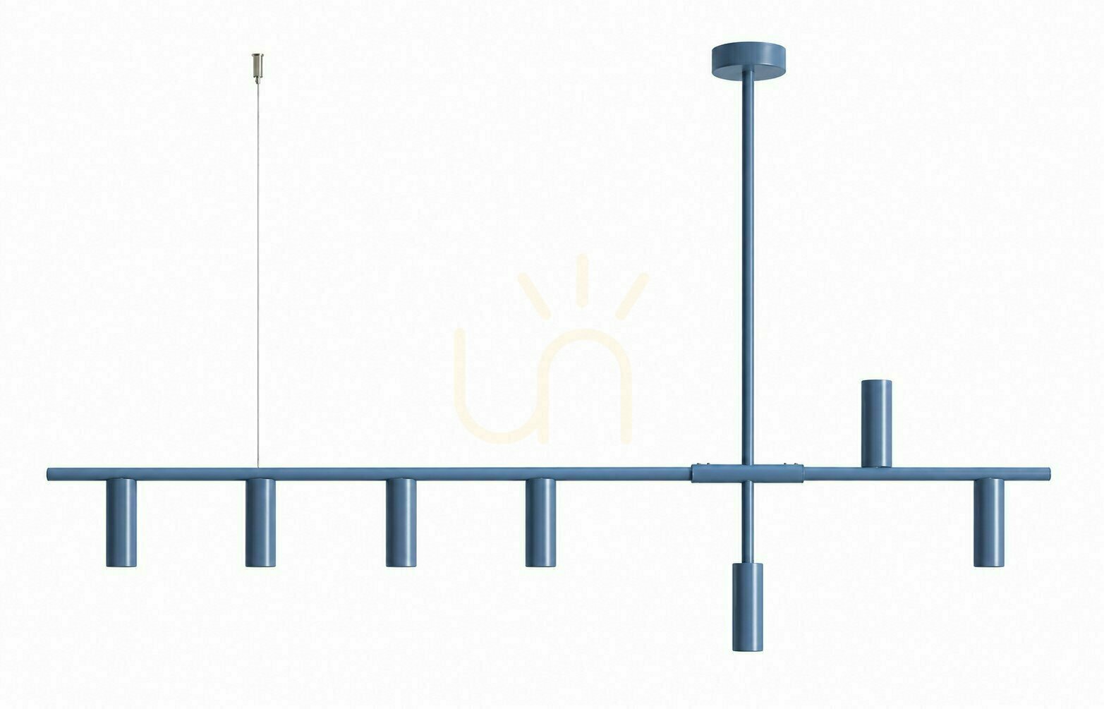 Kontrola Závěsné svítidlo Trevo 7 Dusty Blue ALDEX 1104T16 Závěsné svítidlo Trevo 7 Dusty Blue ALDEX 1104T16