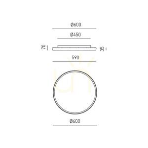 Stropní svítidlo ACELIA P/G FACPB3, bílé, Gea Luce small 1