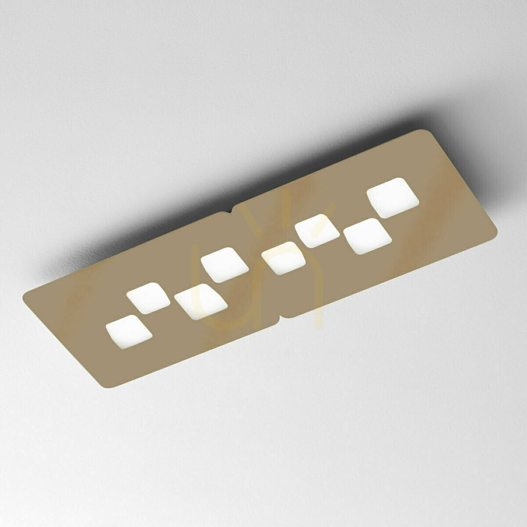 BILBAO P/G FBIPT3 Deckenleuchte, grau-braun, Gea Luce