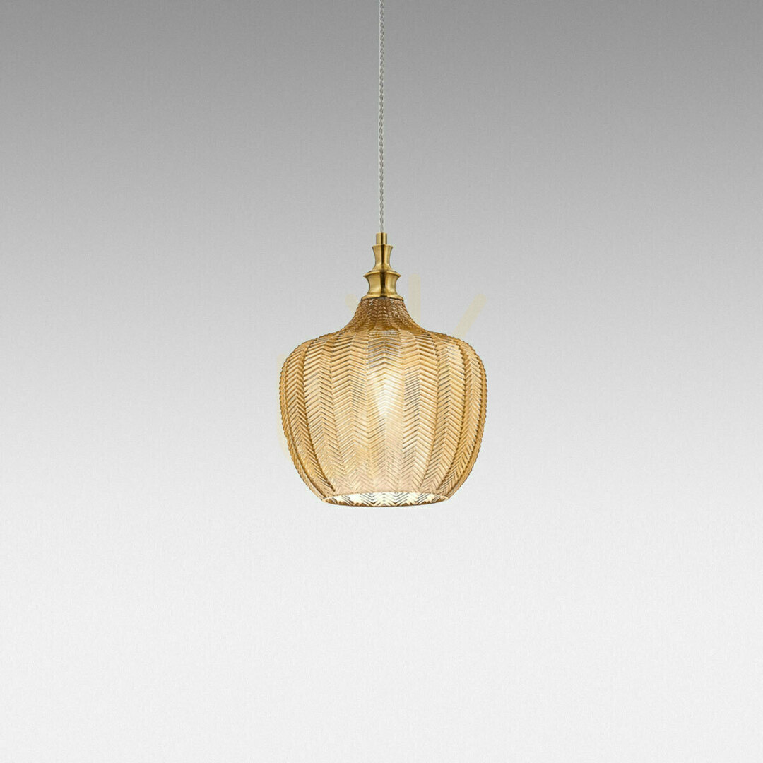 CLEOFE S/10 FCLSA10 Amber Pendant Light by Gea Luce