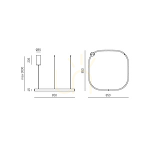 CRISEIDE S/1G Q FCRSB9Q Bílé závěsné svítidlo Gea Luce small 1