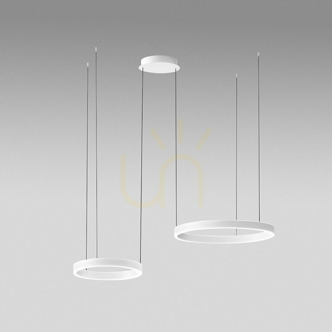 CRISEIDE S/2D FCRSB5 White Gea Luce Pendant Light