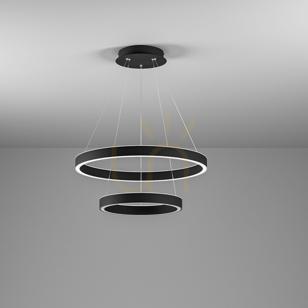 CRISEIDE S/2P FCRSN3 Black Gea Luce Pendant Light
